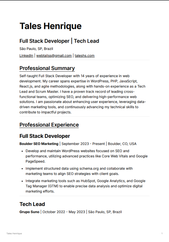 Resume